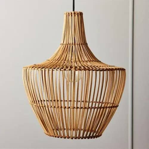 Rattan artistic pendant lampshade image 1