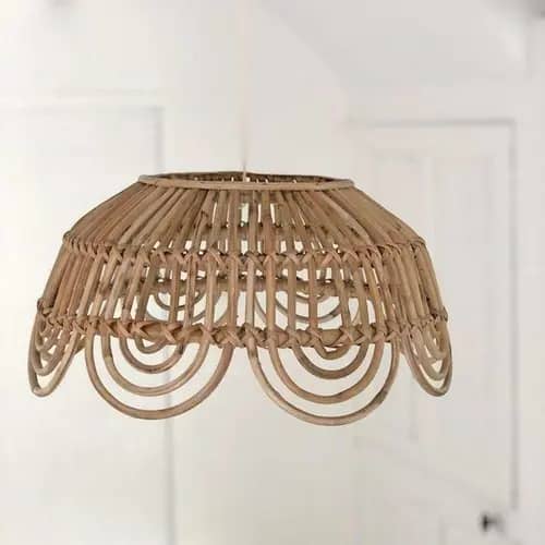 Modern designing rattan wicker hanging lampshade image 1