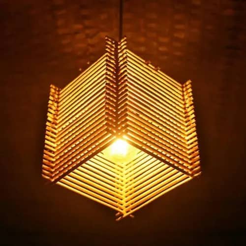 High quality modern rattan hanging lamp image 1