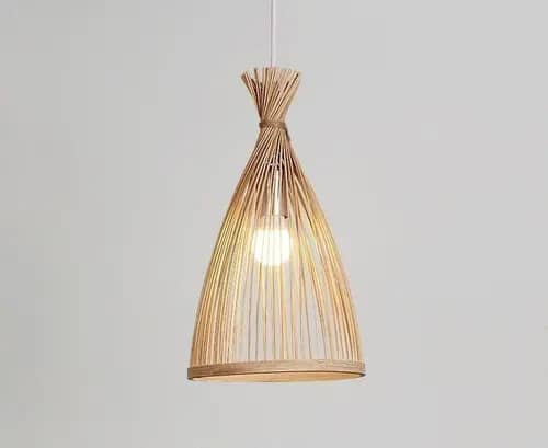 Attractive modern rattan high quality wicker hanging lampshade image 1