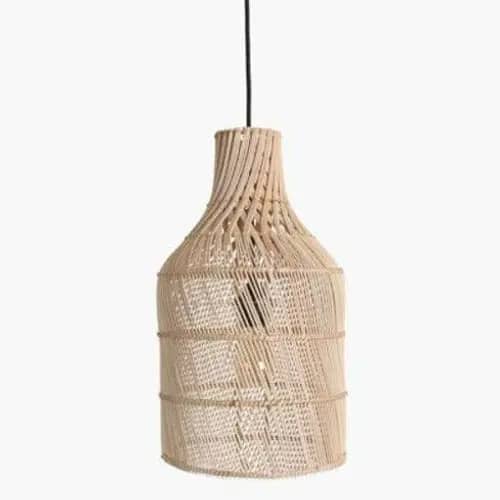 Attractive bottle shaped bamboo wicker hanging lampshade image 1