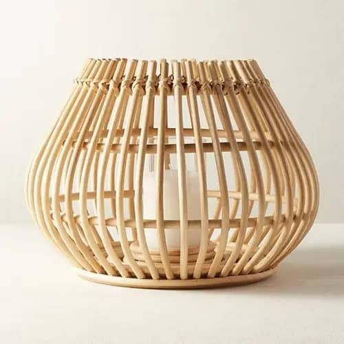 Rattan attractive wicker table lampshade image 1