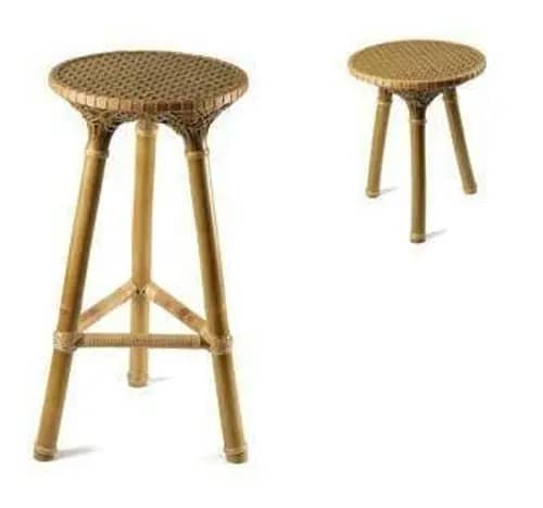 Antique modern high quality bamboo stool image 1