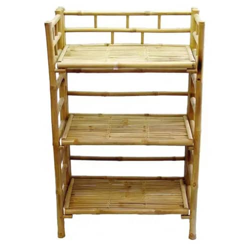 Natural bamboo antique high quality bookshelf image 1