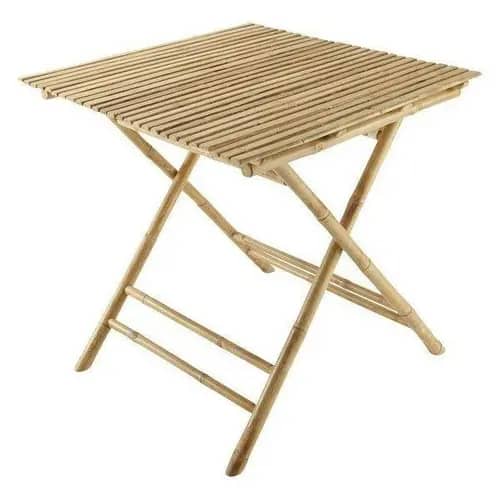 Natural wicker bamboo high quality serving table image 1