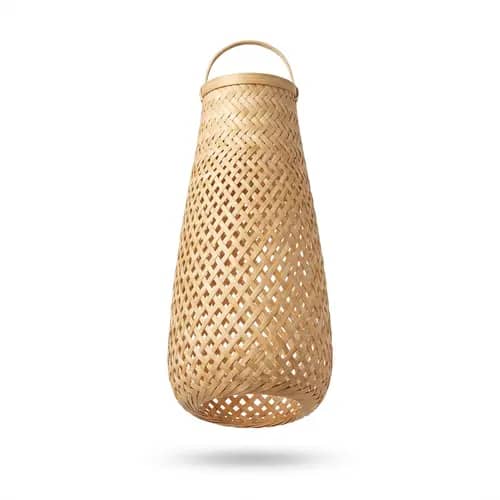 Handwoven Bamboo Hanging Lamp Shade