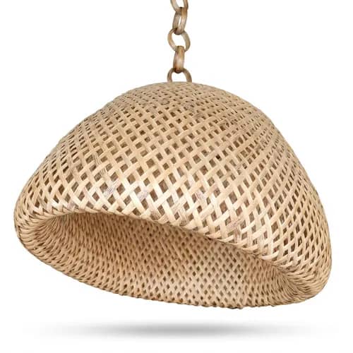 Handwoven Bamboo Hanging Lamp for Ceiling