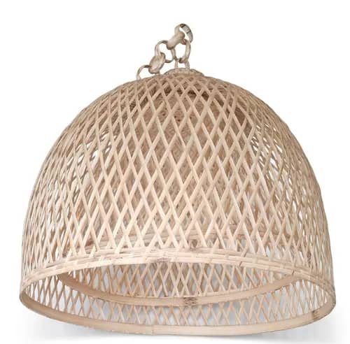Handwoven Bamboo Hanging Lamp for Ceiling Decor