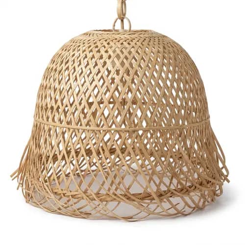 Handwoven Bamboo Hanging Lamp Shade