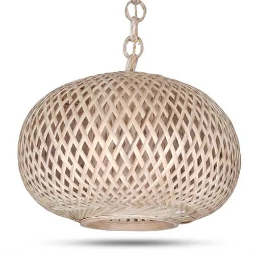 Handwoven Bamboo Hanging Lamp for Ceiling