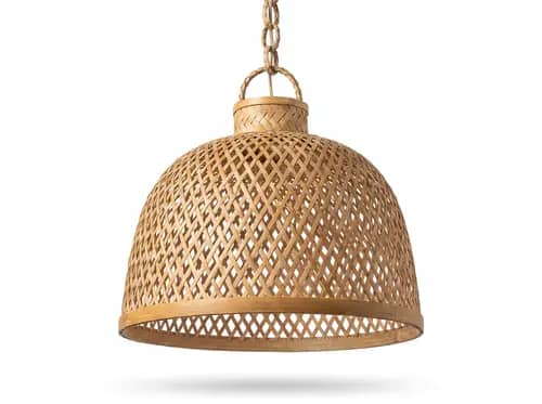 Handwoven Bamboo Hanging Lamp for Ceiling