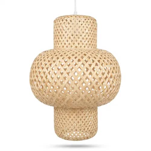 Handwoven Bamboo Hanging Lamp Shade