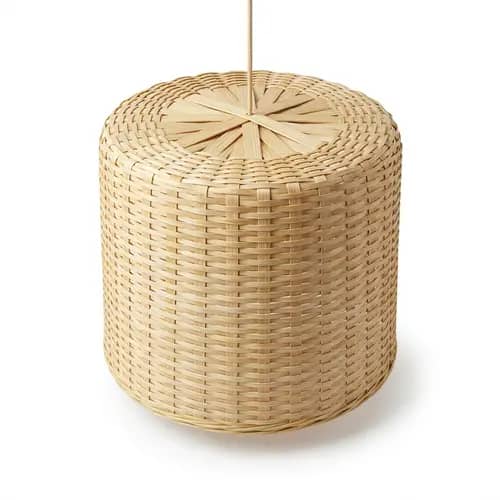 Handwoven Bamboo Hanging Lamp Shade