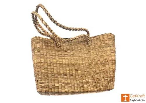 Natural Straw Bag (Large) image 1