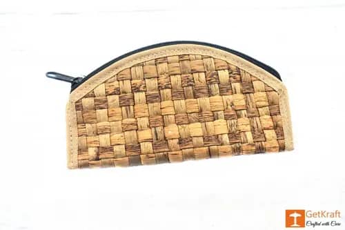 Natural Straw Handmade Clutch image 1