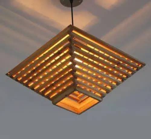 Attractive Bamboo Roof Hanging Lamp image 1