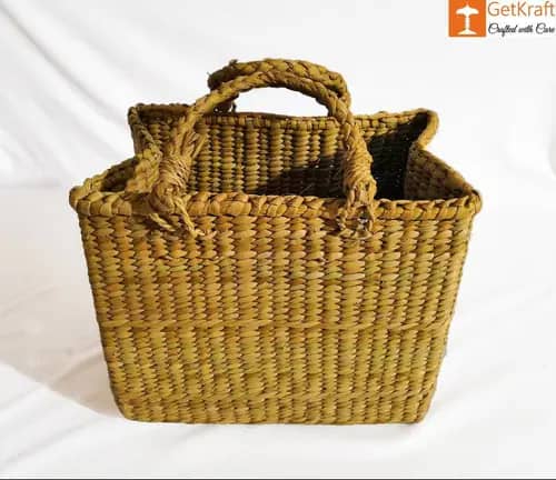 Natural Straw Multipurpose Bag image 1