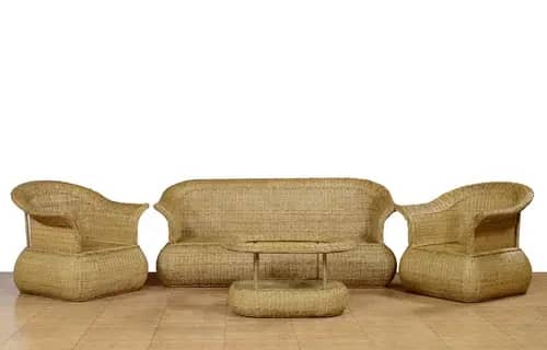 Cane Designer Sofa Setting with Trendy Style image 1