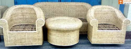 5 Seater Sofa Set made from Cane image 1