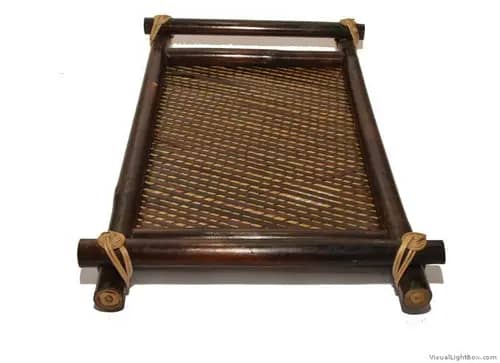 Bamboo Serving Tray (Coffee Brown) for Utility and Home Decor image 1