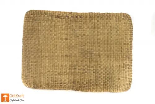 Material Natural Straw Mat with round ends image 1