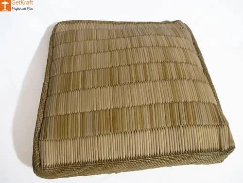 Yoga Meditation Straw Cushion image 1