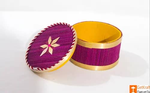 Bamboo Decorative Round Basket for Home image 1