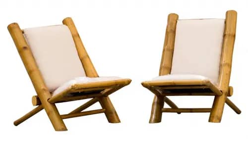 Outdoor Garden Lawn Backyard Bamboo Chair image 1