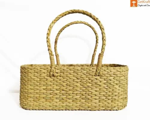 Kauna Water Reed Picnic cum Shopping Basket image 1