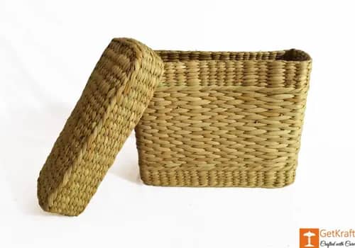 Kauna Rectangular Basket with Lid image 1