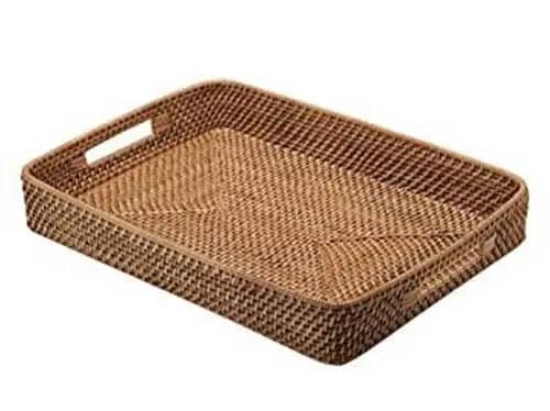 Rattan Serving Tray image 1